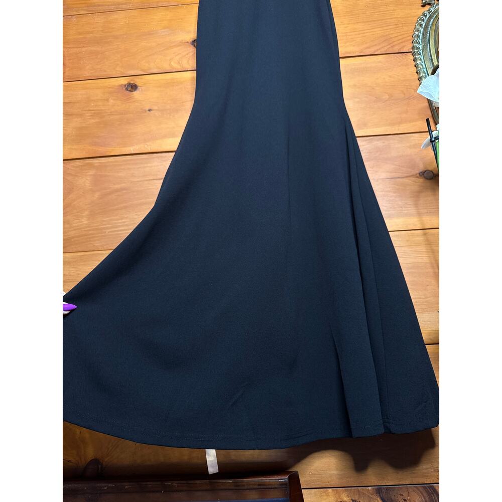 Lulus Lucette Black Sleeveless Ruffled Mermaid Maxi Dress Holiday Extra Small - Picture 4 of 11